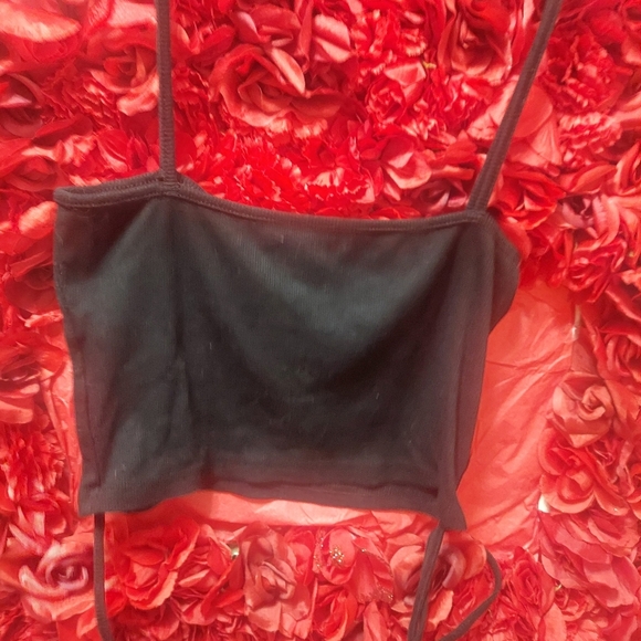 Women's Large Black Tank Stitch Design with Torso Strings attached - Picture 4 of 4